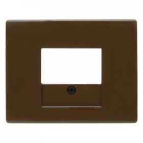 10350101 Центральная панель для розетки TAE цвет: коричневый, с блеском Arsys Berker фото