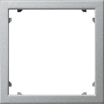 028326 Промежуточная рамка для приборов с накладкой 45*45 мм (Alcatel) Алюминий Gira фото